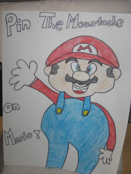 Pin the Moustasche on Mario