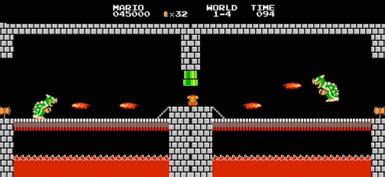 Mario takes