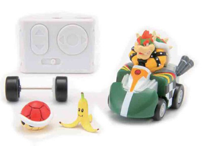 Micro Super Mario Kart Wii Remote Control Car Bowser