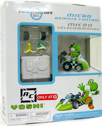 Micro Super Mario Kart Wii Remote Control Car Yoshi