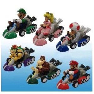 Mario Pull Back Car Set