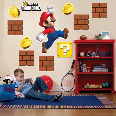 Super Mario Bros Giant Wall Decals